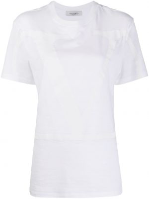 Тениска с принт Valentino Garavani бяло