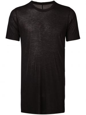 Camiseta transparente de cuello redondo Rick Owens negro