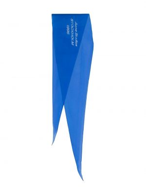 Μεταξωτός κασκόλ με σχέδιο Acne Studios μπλε