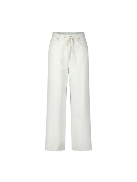 Spodnie z wysoką talią relaxed fit Maison Margiela białe