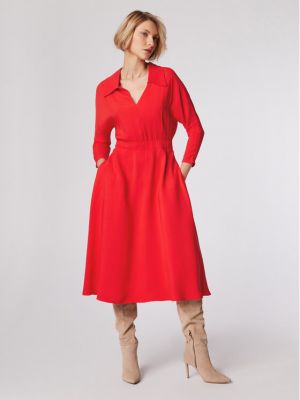 Obleka Simple rdeča