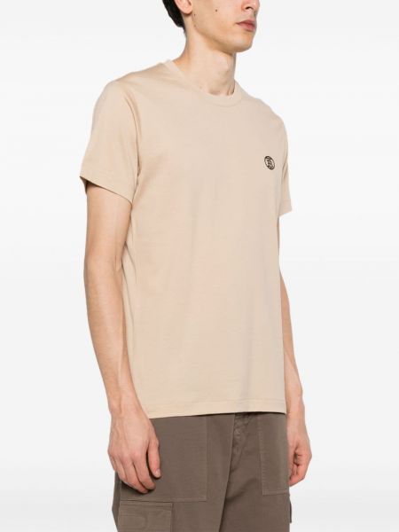 T-shirt brodé en coton Burberry beige
