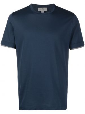 T-shirt med kort ärm Canali blå