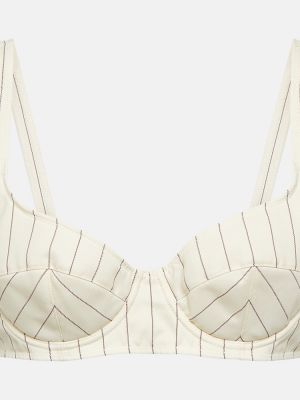 Top a righe Jean Paul Gaultier bianco