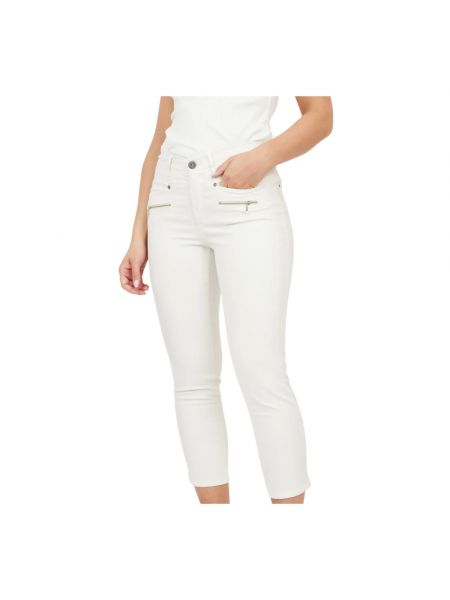 Jeansy skinny 2-biz białe