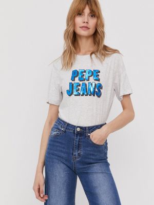 Majica kratki rukavi Pepe Jeans siva