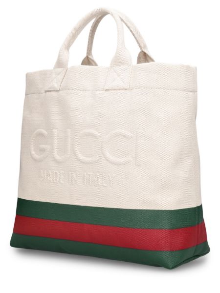 Bolso shopper de algodón Gucci