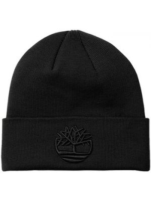Czarna haftowana czapka Timberland
