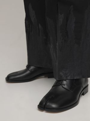 Usnjene nizki čevlji Maison Margiela črna