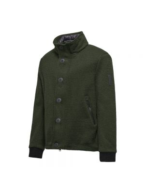 Abrigo corto con botones de lana Bomboogie verde