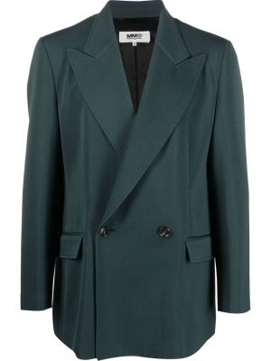 Ull lang blazer Mm6 Maison Margiela grønn