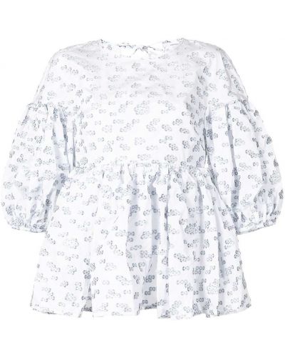 Geblümt bluse mit print mit schößchen Cecilie Bahnsen