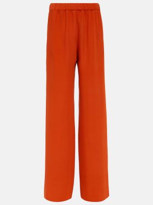 Laza szabású nadrág Valentino narancsszínű