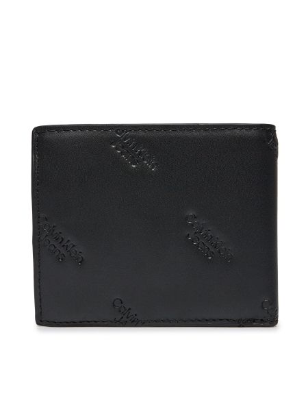 Portefeuille à imprimé à imprimé Calvin Klein Jeans noir