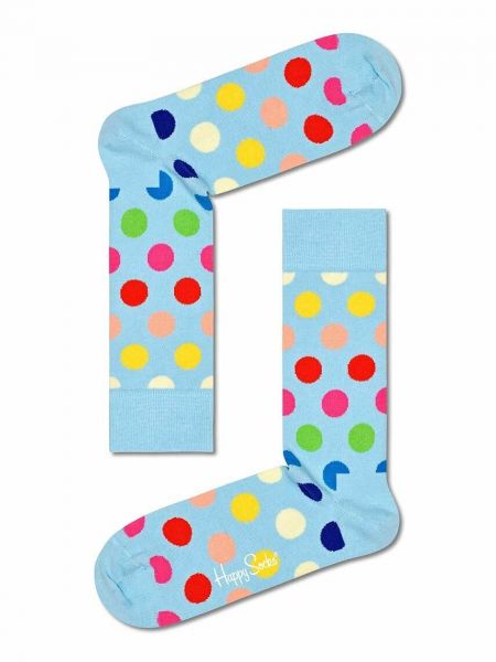 Чорапи на точки Happy Socks синьо