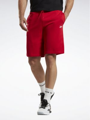 Shorts de sport Reebok rouge