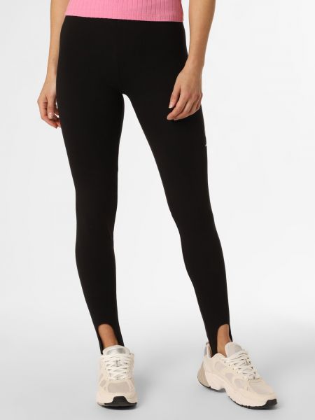 Legginsy bawełniane Calvin Klein Jeans czarne