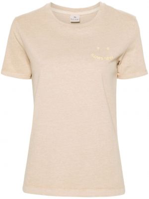 T-shirt en coton Ps Paul Smith beige