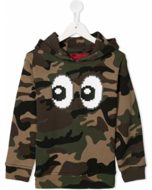 Hoodie con stampa Mostly Heard Rarely Seen 8-bit verde