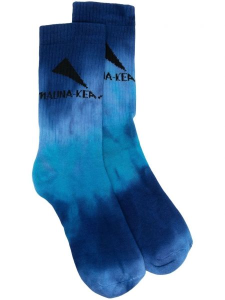 Chaussettes à imprimé tie dye Mauna Kea bleu