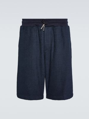 Pantaloncini di cotone Zegna blu