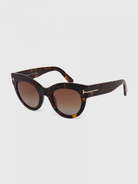 Brązowe okulary przeciwsłoneczne Tom Ford