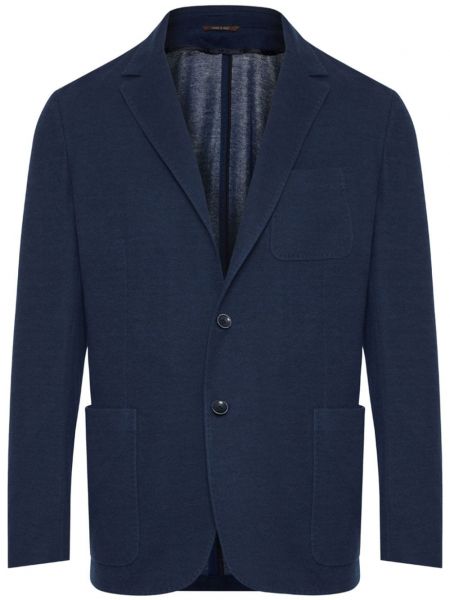 Blazer long Canali bleu