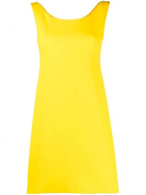 Plissert dress Moschino gul