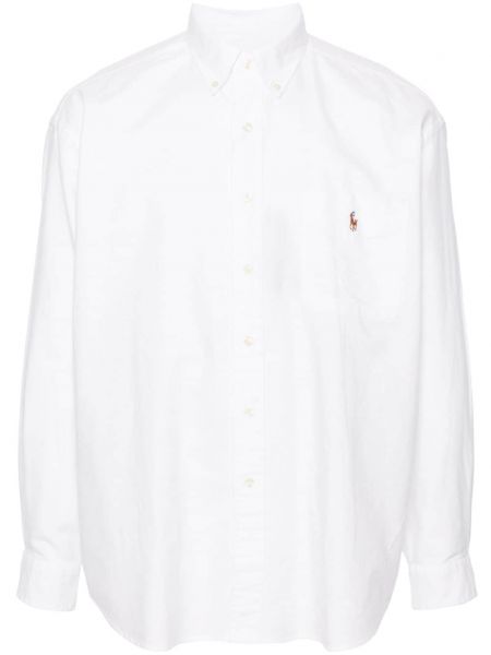 Памучна поло тениска бродирана Polo Ralph Lauren