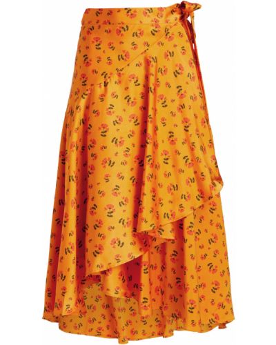 Midi sukně Rodebjer, oranžová