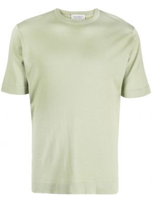 Kokvilnas t-krekls John Smedley zaļš