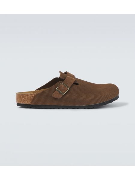 Semsket skinn tresko Birkenstock brun