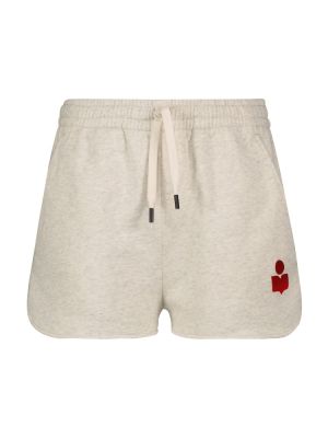 Pantalones cortos de algodón Marant Etoile blanco