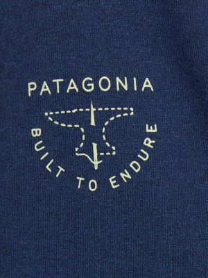 Hoodie en coton Patagonia bleu