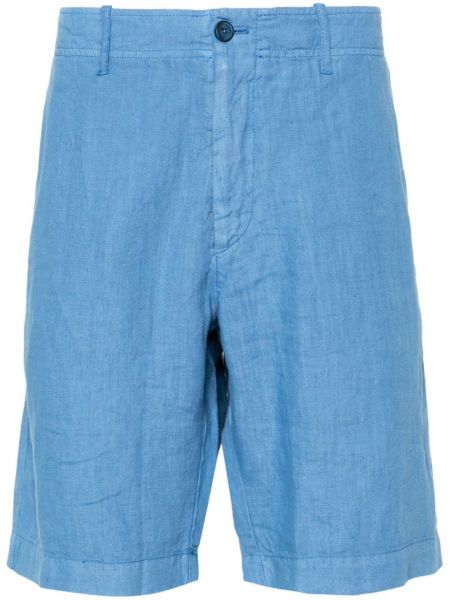 Lanene bermuda kratke hlače Fedeli plava