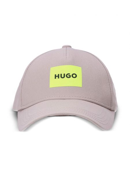 Raštuotas kepurė su snapeliu Hugo smėlinė