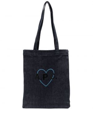 Borsa shopper A.p.c. blu