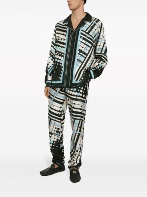 Pantalon à imprimé à motifs abstraits Dolce & Gabbana