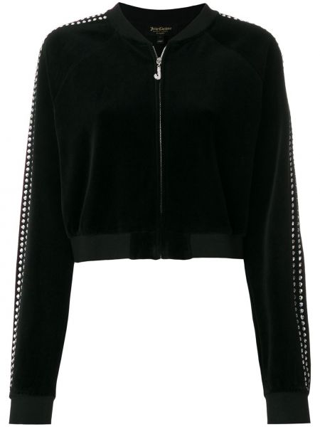 Juicy Couture Bluzon czarny Wygl\u0105d w stylu miejskim Moda Kurtki Bluzony 