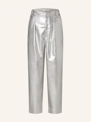 Spodnie skórzane Inwear srebrne