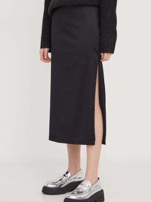 Midi sukně Abercrombie & Fitch černé