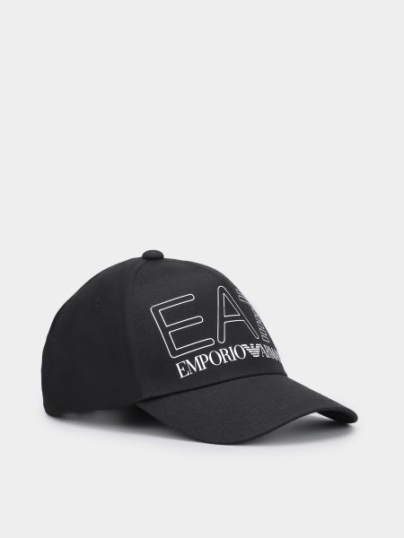 Черная хлопковая кепка Ea7