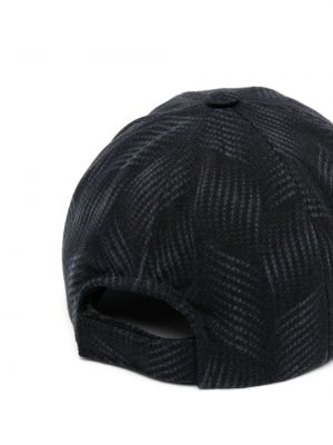 Haftowana czapka z daszkiem bawełniana Isabel Marant czarna