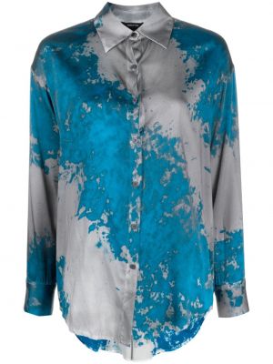 Pérová košeľa s potlačou s abstraktným vzorom Avant Toi
