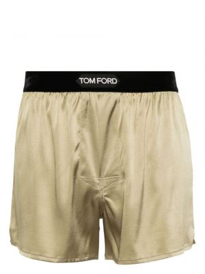 Saténové boxerky Tom Ford zelené