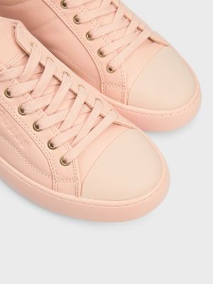 Шкіряні кросівки Guess рожеві