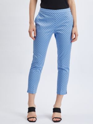 Puntíkaté kalhoty Orsay modré