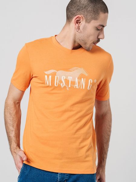 Футболка Mustang оранжевая