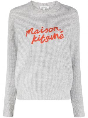 Пуловер бродиран Maison Kitsuné