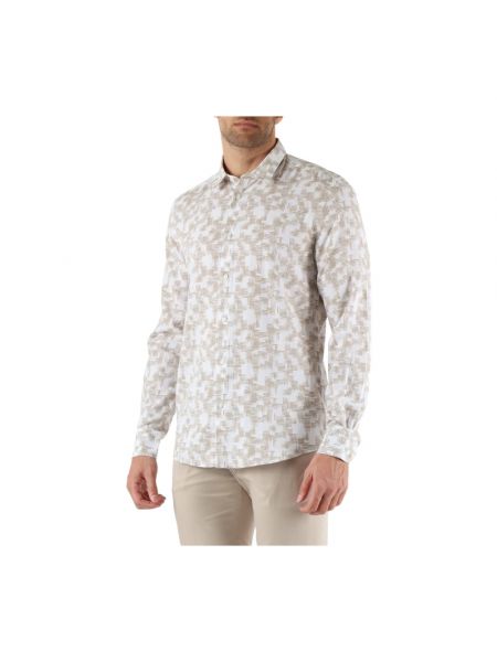 Camisa de lino slim fit de algodón Antony Morato